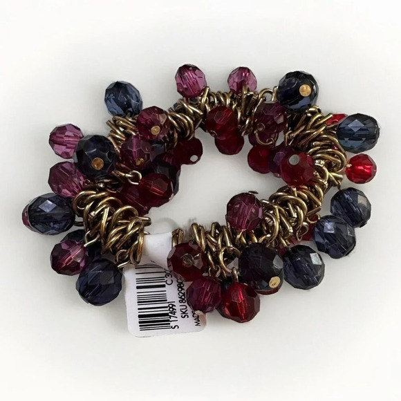 LOFT Women Girls Beaded Elasticated Bracelet New In Box With Tag - Picture 1 of 3